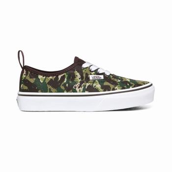 Gyerek Vans Animal Camo Elastic Lace Authentic Tornacipő VA8467012 Camo Barna/Fehér